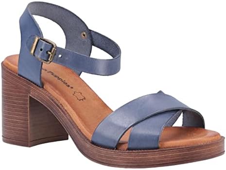 Hush Puppies Women's Ankle-Strap Heeled Sandal, Blue, 5 | Image 2