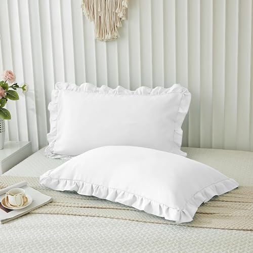 Juego de 2 fundas de almohada 100% microfibra, tamaño King estándar, 20 x 36 pulgadas, fundas de almohada suaves y refrescantes, resistentes a las arrugas, la decoloración y las manchas, colección