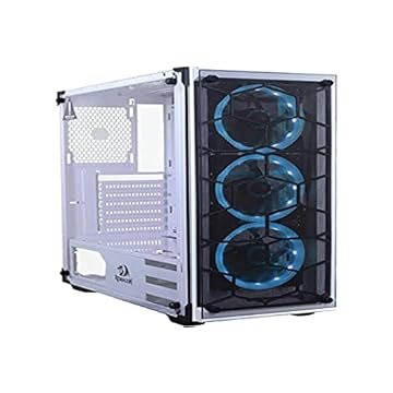 Gabinete Redragon Wheeljack Branco Atx Lateral De Vidro Temperado Sem Cooler E Sem Fonte - Gc-606Wh