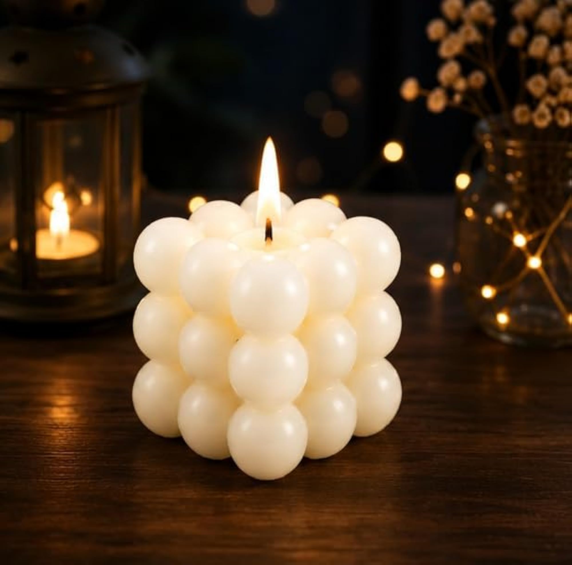 Aesthetic Bubble Cube Scented Candle