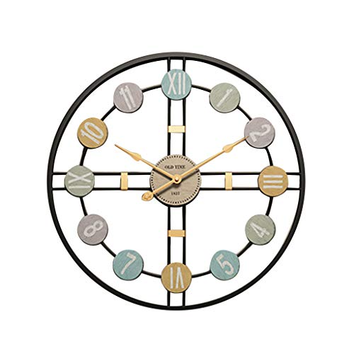 Zkbszn Olorful Kid Wall Lok 16 Inh Ilent Non Tiking Battery Operated Wall Lok Eay to Read 3D Multi Olored Number Nurery Laroom Offie Kithen