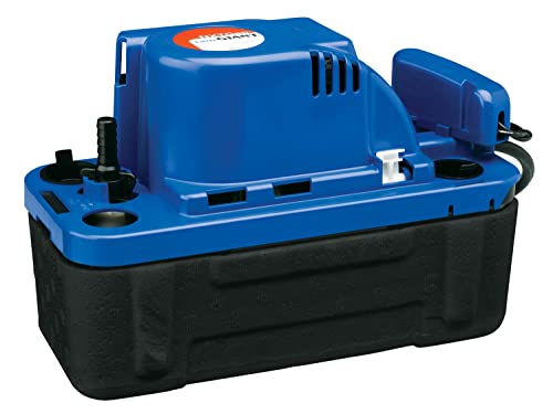 Image of Little Giant 554542, VCMX-20ULS-C 115 Volt, 1 /30 HP, 84 GPH, Automatic Condensate Removal Pump, 6-Ft. Power Cord, Safety Switch, Anti-Sweat Sleeve, Blue
