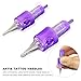 Purple Universal Tattoo Cartridge Needles Set, Silicone Anti-Slip for SMP Machines, Permanent Makeup & Scalp Micro Pigmentation, Hairline Tattoo Needles for Beauty Salons & Professionals