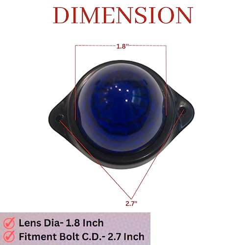 Feux remorque LED résistant à l'eau 24V bleu pour éviter les chocs - 4