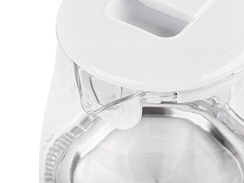TEESA Kabelloser elektrischer Wasserkocher 1L, TSA1030B, weiß – Bild 3