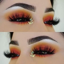 Veleasha Lashes 5D Faux Mink Lashes Fluffy False Eyelashes Volume Eye Lashes Wispy Fake Lashes Eyelashes Dramatic Look 7 Pairs Luxurious Handmade Fake Eyelashes Pack (5D01)