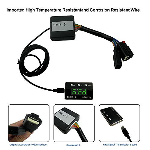 Throttle Response Controller, 9 Drive 9-Mode Electronic Throttle Controller Universal Fit for Dodge RAM Jeep Maseratti Chrysler