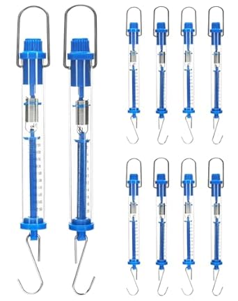 Amazon.com: QWORK Spring Scale, 10 Pack 20N Transparent Spring Balance ...
