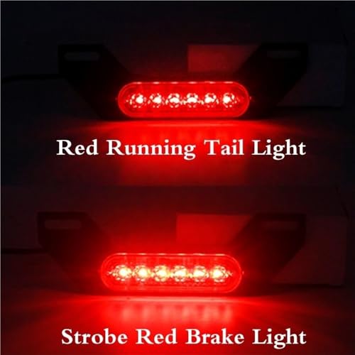 Luz trasera kit de luz freno doble B6 con soporte matrícula y DRL trasera auxiliar 5