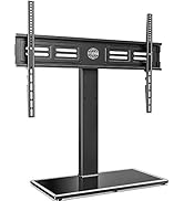 FITUEYES TV Standfuss 50-85 Zoll bis zu 50kg Universal TV Tischständer Schwenkbar Höhenverstellba...