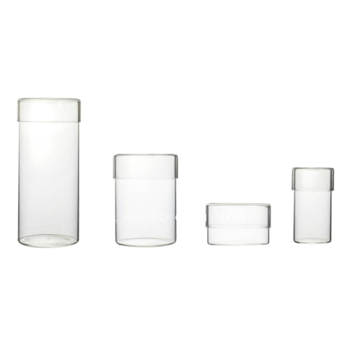 GALPADA 4 Stück Glas Vorratsdosen Luftdicht mit Deckel Lebensmittelbehälter aus Glas zur Aufbewahrung von Zucker und Kaffeebohnen für Haushalt