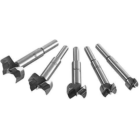 5-Piece Forstner Drill Bit Set for Wood Carbon Steel Branch Cutter Hole Drill Bit Wood Drill Bits Cover