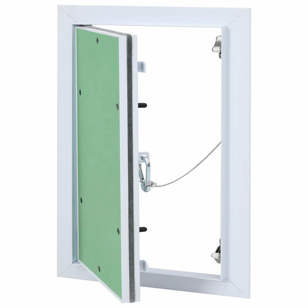 Genérico Panel de Acceso Verde y Plata 25 x 35 cm Aluminio y Pladur,Bricolaje,Materiales de construcción,Trampas,Verde,4018453