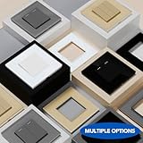 BSEED Light Switch 1 Gang 1 Way,Glass Light Switches,Screwless 10A Rocker Tactile Wall Switch,Black Crystal Toggle Switch - Image 6