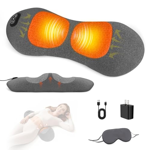 Spine Triple Fusion Back Massager - Smooth Lumbar Support Pillow with Stretching, Vibration and Heat,3 in 1 Back Massager for Lower Back Pain Relief and Spine Support,Sciatica Pain Relief by VivaSync - Used condition - US$42.18