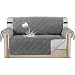 100% Waterproof Couch Cover for Leather Couch Protector Pet Furniture Covers For Living Room Waterproof Loveseat Cover Non Slip Dog Couch Cover Great for Pets (Oversize Loveseat 75"x 98")Grey