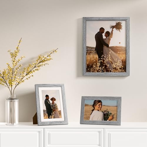 Image of Vittanly 12 Pack Picture Frames Collage Wall Decor for Mounting or Tabletop Display, Gallery Wall Frame Set for Family, Multi Sizes Including 4pcs 8x10, 4pcs 5x7, 4pcs 4x6, Grey