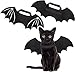 HOMIMP Halloween Pet Bat Costume for Cats and Puppies Black Wings