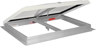 Camper Comfort RV Escape Hatch | Emergency Roof Exit | 26'' x 26'' | 2" White Metal Garnish |