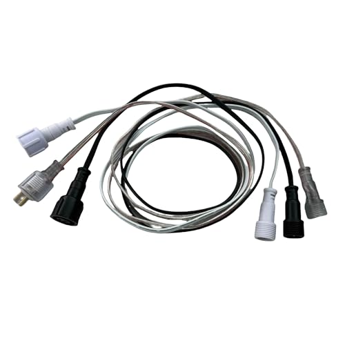 2/3/4�c 18AWG�t���b�g�P�[�u�� �h�������P�[�u�� �I�X-���X 13.5mm xConnect�X�^�C�� �z���C�g/�u���b�N/�N���A(4m,18AWG FLAT WIRE_XCONNECT STYLE_WHITE WIRE_4P)