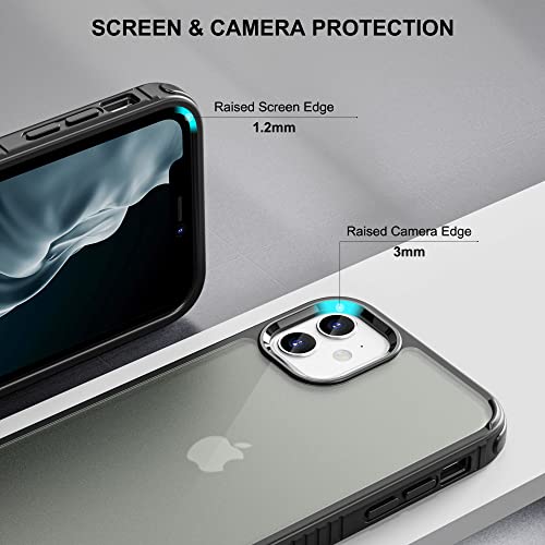 Ulak Compatible With Iphone 11 Case Matte With Black Border Hybrid Shockproof Protective Phone Case, Slim Thin Anti-Scratch Tpu Bumper Cover For Iphone 11 6.1 Inch, Frosted #TOP2