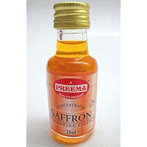 Saffraan voedsel smaakstof essentie Preema 28ml fles