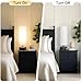 Touch Table Lamp, 3-Way Dimmable Modern Minimalist Accent Bedside Lamp with Cylinder Fabric Shade, Night Light Nightstand Desk Lamp for Bedroom Living Room Kitchen, 9W LED Bulb Included