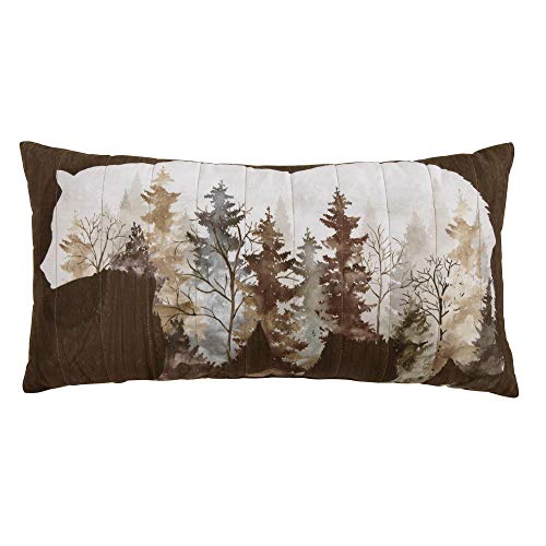 Donna Sharp Throw Pillow - Chimera Bear Lodge Decorative Throw Pillow with Bear Design - Rectangle