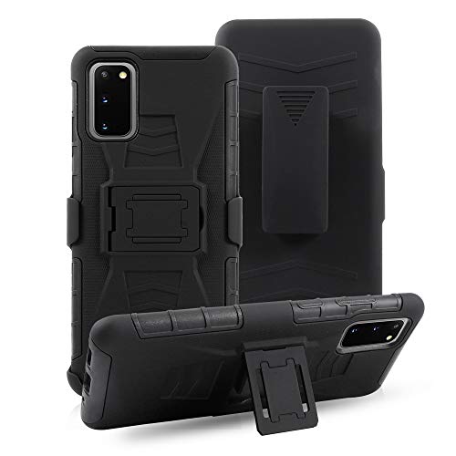 KAWOO Belt Clip Case for Galaxy A71, Holster Compatible for Samsung A71, Ultra Slim Combo Shell Full Body Protective Defender Case with Belt Clip for Samsung Galaxy A71 6.7 inch