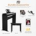 Roland FP-10 Digital Piano - Black Bundle with KSC-FP10 Stand, Bench, Sustain Pedal, Instructional Book, Online Lessons, Instructional DVD, and Austin Bazaar Polishing Cloth