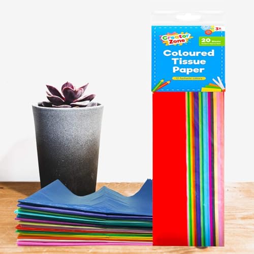 SOL 20pk Large Colourful Tissue Paper Sheets for Wrapping Gifts, 66cm x 50cm - Packaging, Gifting, Crafting, Bright Rainbow Art Papers, Party Decoration, Birthday, Christmas & New Year Gift Bags - Image 8