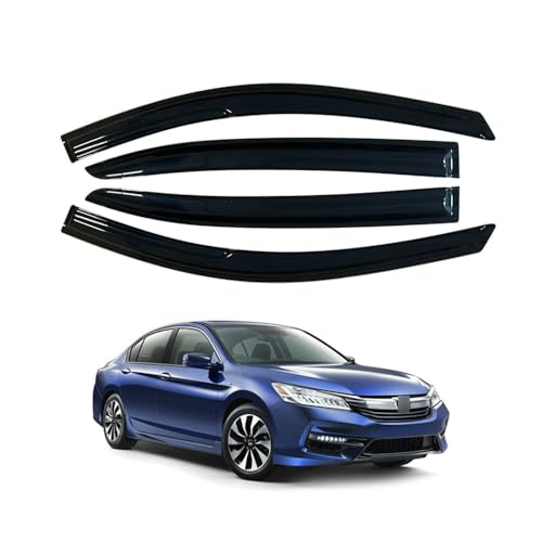 Window Visors Rain Guards for Honda Accord 2008 2009 2010 2011 2012 2013 2014 2015 2016 2017 Accessories, Wind Deflectors Vent Shades for Honda Accord