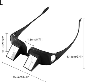 90-Degree Adjustable Angle Lazy Glasses - Prism Horizontal