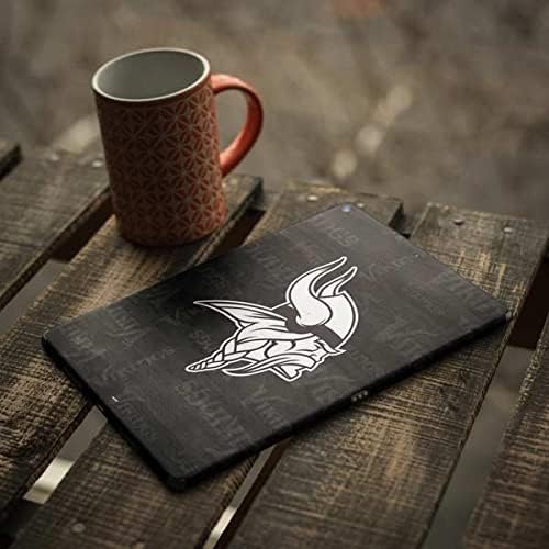 Skinit Tablet Decal Skin Compatible with iPad 10.2in (2021) - Officially Licensed NFL Minnesota Vikings Black & White Design