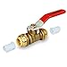 Supply Giant VQCW34 Full Port fit Ball Valve Water Shut Off Push to Connect PEX,Copper, CPVC, 3/4 Inch, Brass