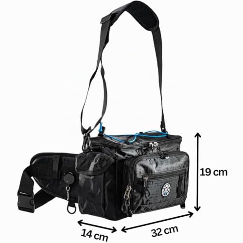 Angeltasche LMAB MOVE Hip & Shoulder Bag, Anglertasche, Angelkoffer, Angelrucksack, Angeltasche für Zubehör, Ködertasche Spinnfischen, Angelköder Tasche, Schultertasche Angeln, Hüfttasche Angeln – Bild 2