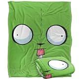 Invader Zim Blanket, 60'x80' Invader Zim Gir Face Silky Touch Super Soft Throw Blanket