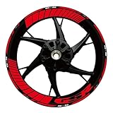 Pour SUZUKI GSXR750 GSX-R 750 GSX-R750 GSXR 750 17 pouces Autocollants et décalcomanies de roue de moto Bande de jante réfléchissante Autocollants décoratifs modifiés