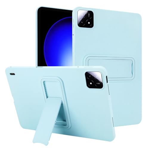 Coque Xiaomi Pad 6S Pro silicone bleu clair idéale pour le visionnage nomade