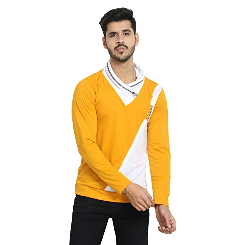 Image of Black Collection Men's Plain Slim Fit Full Sleeve T-Shirt