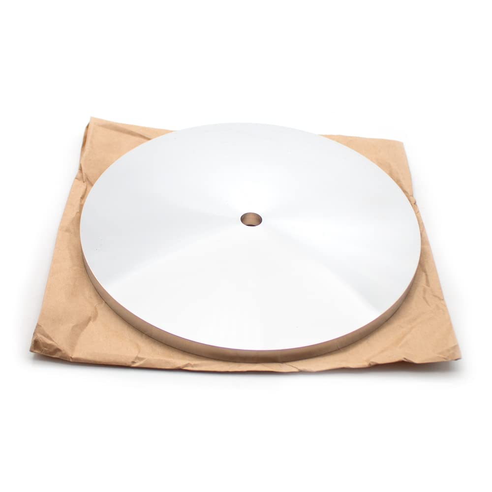 Toplionace φ6"150mm/ 8" 200mm Grubość 10mm Aluminiowa Tarcza Polerska, Płaska Tarcza ścierna do Szlifierki do Szlifowania Klejnotów (8" 200mm, Grubość 10mm)