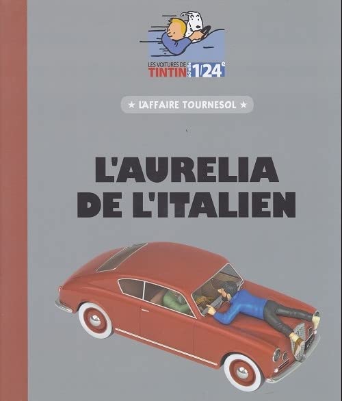 Lancia Aurélia Tintin - Hachette 1/24, Rouge, Sous Blister - Occasion