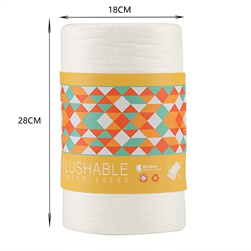 Miniatura 5 de 100 Hojas Pañales Lavables De Bambú Pañal De Tela Reutilizables Ecológicos Sin Perfume Trazadores De Líneas, Pañales De Tela Súper Absorbente
