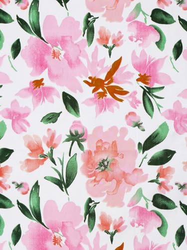 Image of Home Sizzler 210TC Pink Roses Single Bedsheet with 1 Pillow Cover