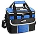 MIER Large Soft Cooler Bag Insulated Lunch Box Bag Picnic Cooler Tote with Dispensing Lid, Multiple Pockets, 18 Can(black and blue)