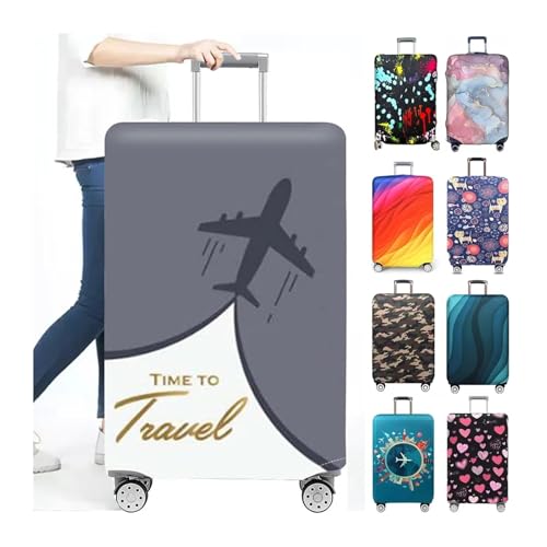 Luggage Protective Cover 18-32 Inch Stretch Fabric Dust Cover Anti-Scratch Suitcase Funda Para Maletas De Viaje for Luggage, Travelling(Retro newspaper,XL (29-32 inch))2