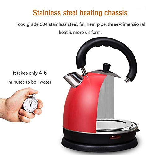 Hervidor eléctrico de acero inoxidable 2.0 litros rojo miniatura 5