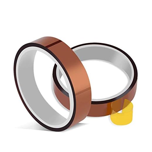 2 Rolls 10mm X 33m 108ft Heat Tape Heat Resistant Tape Heat Transfer Tape Thermal Tape High Temp Tape High Temperature Tape Heat Tape for Sublimation for Heat Press No Residue