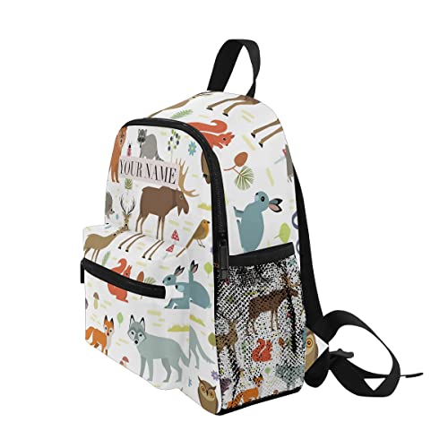 OREZI Custom Kid's Name Toddler Backpack,Personalized Name/Text Toddler Backpack Collection Of Animal Book Bag Practical and Durable Daycare Bag for Travel,Toys3
