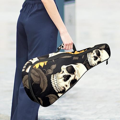 Waterproof Oxford Cloth Ukulele Bag Fairy with Bird and Flower Durable & Stylish Ukulele Case with Storage Skull Sunflower - Les Beatles, Paul McCartney, John Lennon, RIngo Starr, George Harrison Waterproof Oxford Cloth Ukulele Bag Fairy with Bird and Flower Durable & Stylish Ukulele Case with Storage Skull Sunflower – Image 7